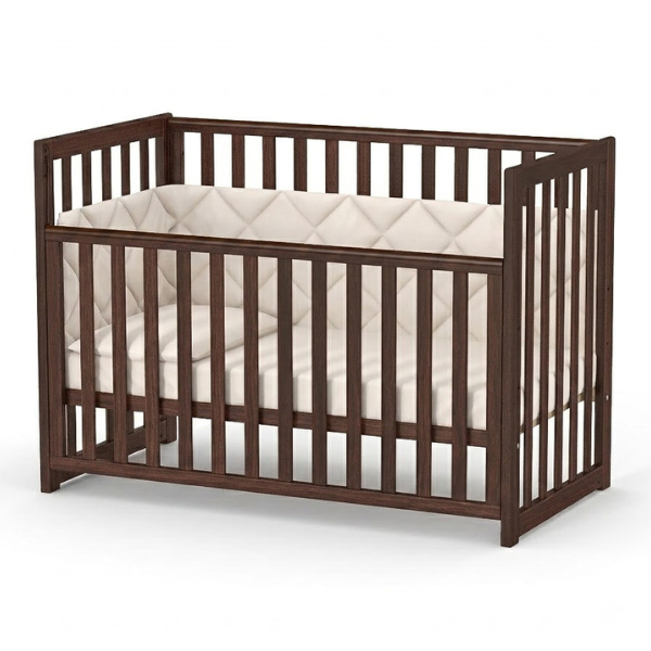 Dětská postýlka Sleeppo Gekko Kids 120x60. Tmavý ořech